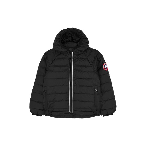  Canada Goose Kids Bobcat Black Quilted Shell Jacket, Jacket, Black 