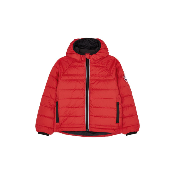  Canada Goose Kids Bobcat Red Quilted Shell Jacket, Red, Shell Jacket 