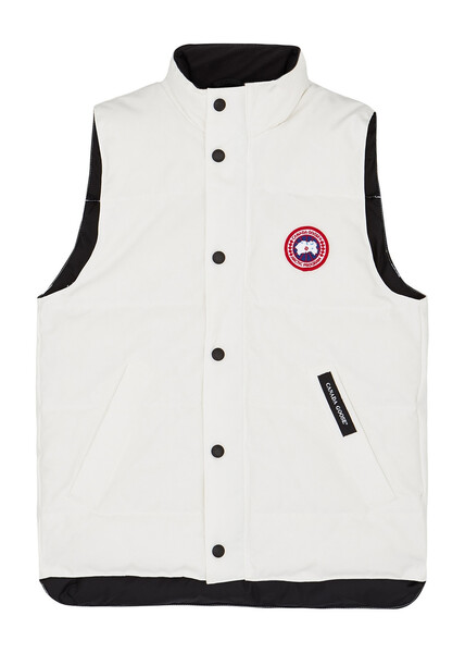  Canada Goose Kids Vanier Quilted Arctic-tech Shell Gilet - White 