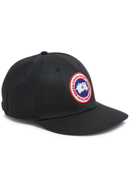  Canada Goose Women's Black Arctic Logo Twill Cap - Fully Lined & Embroidered Designer Plaque - One Size 