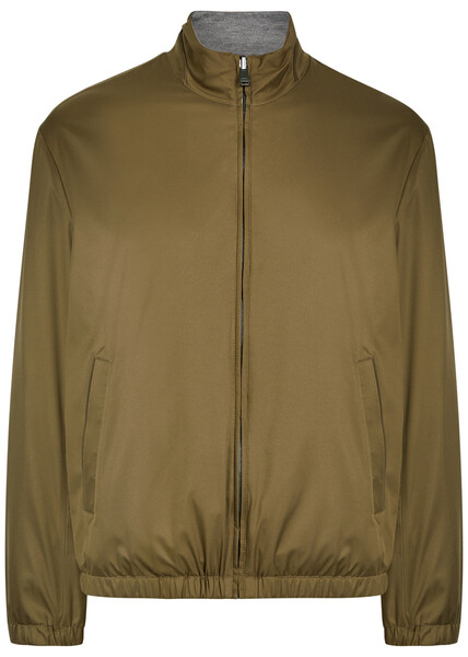  Canali Reversible Woven Jacket - Gold - 48 (it48 / M) 