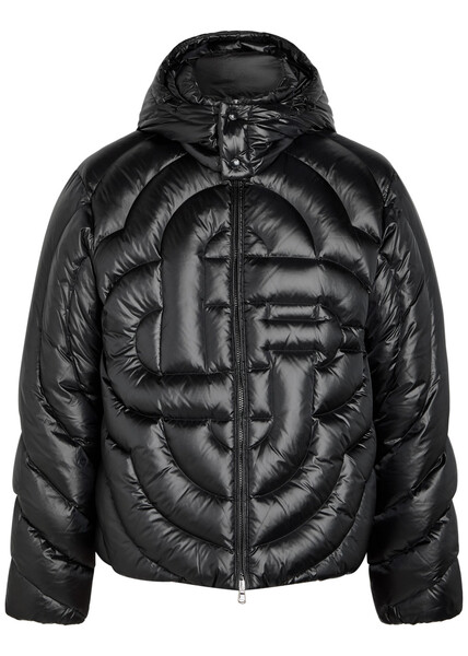  Casablanca Monogram Quilted Shell Jacket - Black - M 