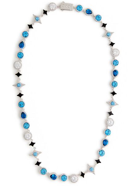  Cernucci Crystal-embellished Necklace - Blue - One Size 
