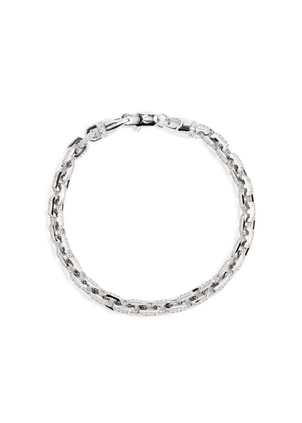  Cernucci Iced Box Crystal-embellished Bracelet - Silver 