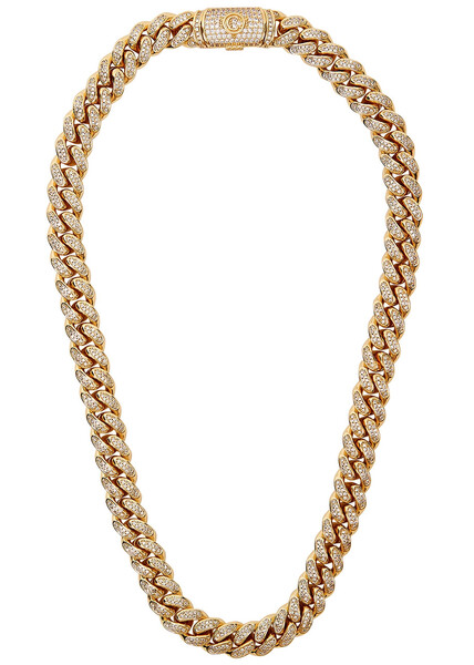  Cernucci Iced Out Cuban 18kt Gold-plated Necklace 