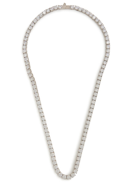  Cernucci 5mm Tennis Chain Necklace - Silver - 22 (l) 