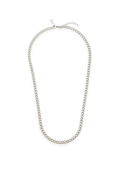  Cernucci Polished Curb Chain Necklace - Silver - 20 (m) 