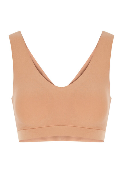  Chantelle Soft Stretch Walnut Padded Soft-cup Bra - Light Brown - M/l 