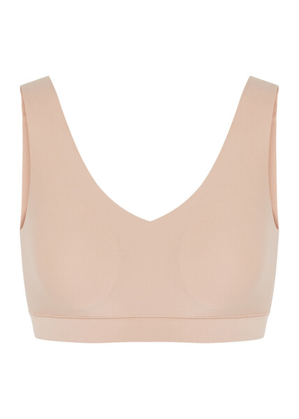  Chantelle Soft Stretch Walnut Padded Soft-cup Bra - Nude - M/l 
