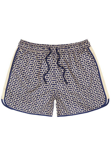  Ché Runner Printed Shell Swim Shorts, Shorts, Navy 