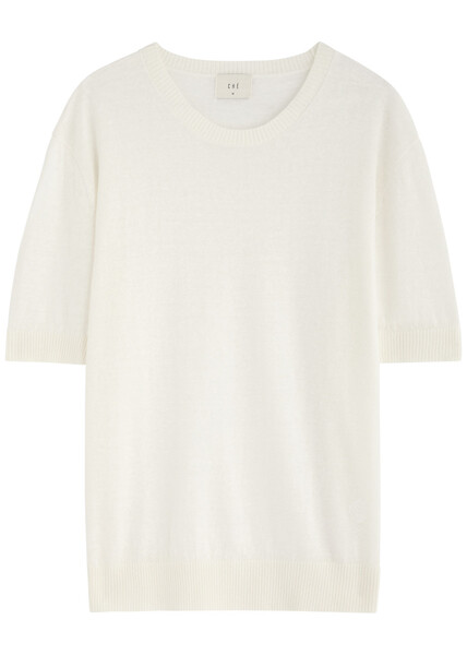  Che Linen-knit T-shirt - Cream - M 