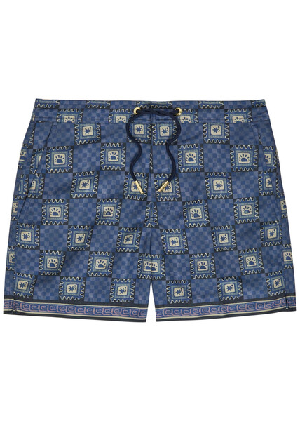  Che Telha Printed Shell Swim Shorts - Blue - S 