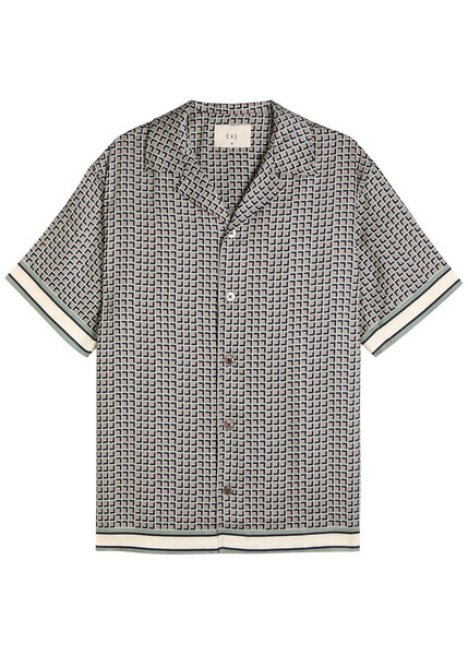  Che Tessera Woven Shirt - Sage - Xl 