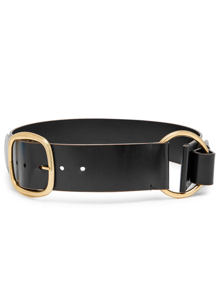  Chloe Anita Leather Belt - Black - M 