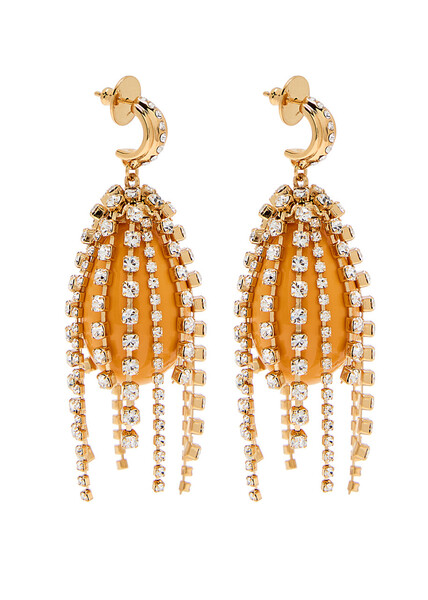  Chloe The Chloé Glow Embellished Drop Earrings - Yellow - One Size 