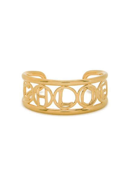  Chloe The Chloé Script Cuff - Gold - One Size 