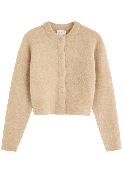  Clea Arthur Alpaca-blend Cardigan - Beige - M (uk12 / M) 