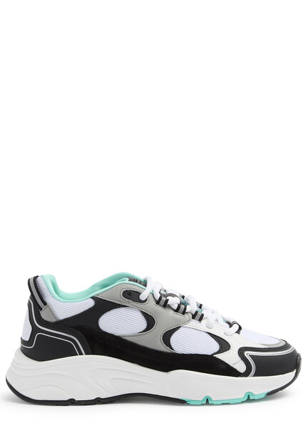  Cleens Pulse Runner Panelled Mesh Sneakers - Green - 8.5 (it42.5 / Uk8.5) 