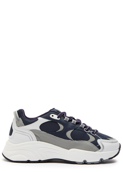  Cleens Pulse Runner Panelled Mesh Sneakers - Navy - 8.5 (it42.5 / Uk8.5) 
