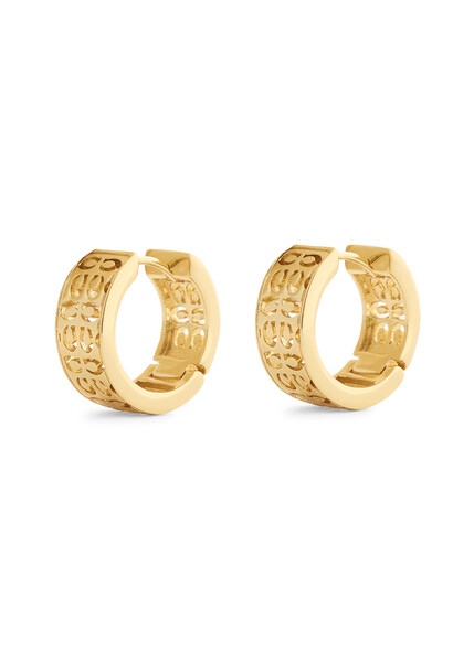  Coach Cut Out C Hoop Earrings - Gold - One Size 