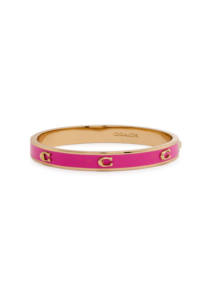  Coach Enamelled Logo Bracelet - Pink - One Size 