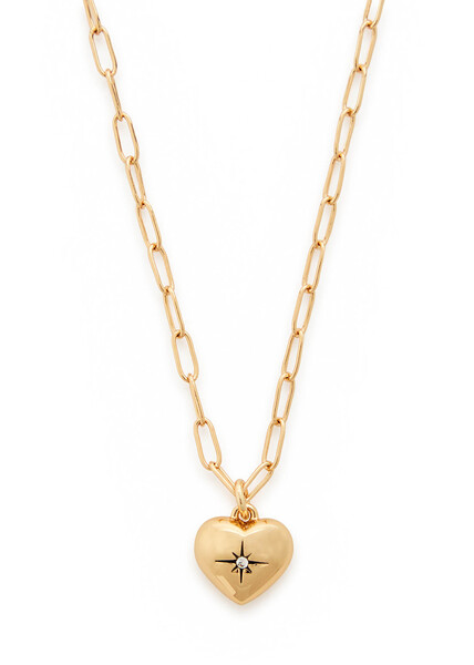  Coach Heart Necklace - Gold - One Size 