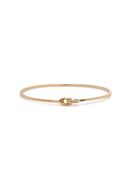  Coach Interlock Logo-embellished Bangle - Gold - One Size 
