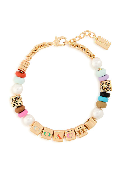  Coach Logo Charm Bracelet - Multicoloured - One Size 