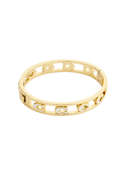  Coach Logo-embellished Bangle - Gold - One Size 