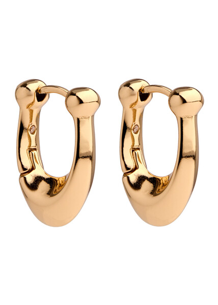  Coach Signature C Huggie Hoop Earrings - Gold - One Size 