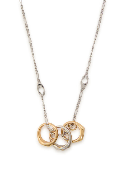  Coach Signet Ring Two-tone Necklace - Gold - One Size 