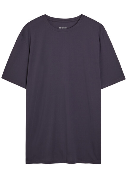  Condition Aero Logo Stretch-jersey T-shirt - Navy - S 