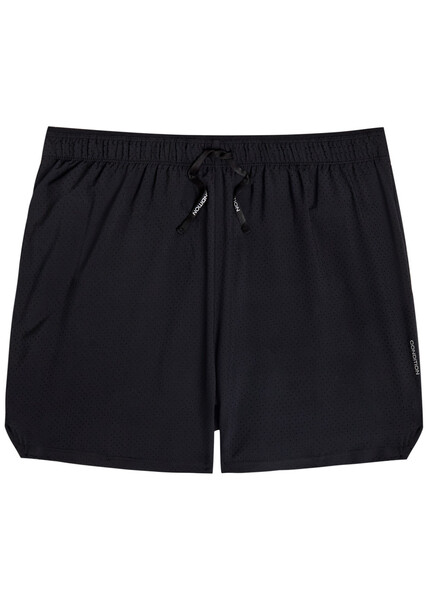  Condition Aero Perforated Stretch-jersey Shorts - Black - M 