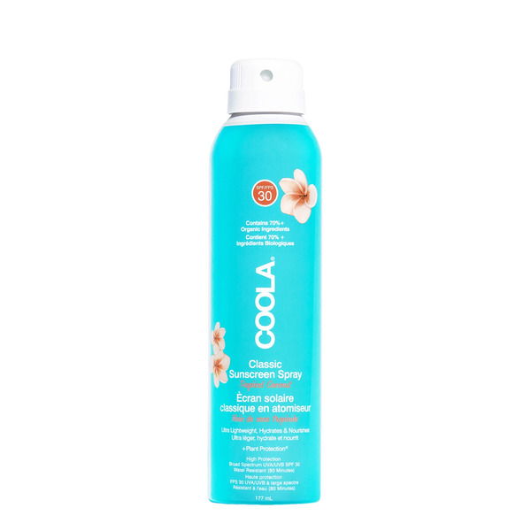  Coola - Body Spray Spf30 Coconut 177ml, Non-aerosol, Water-resistant, Sunscreen Spray, Anti-aging Benefits 