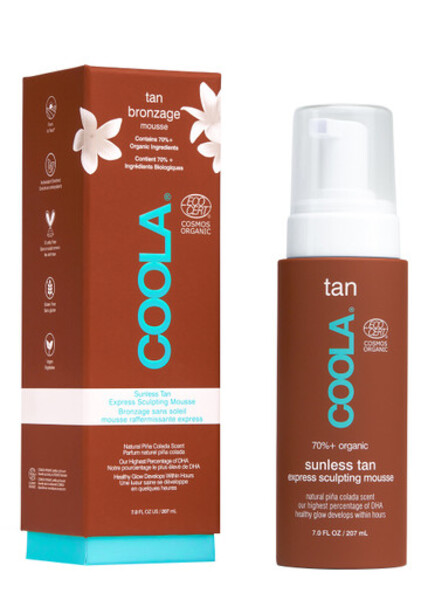  Coola Sunless Tan Sculpting Mousse 207ml, Tanning, Vegan 