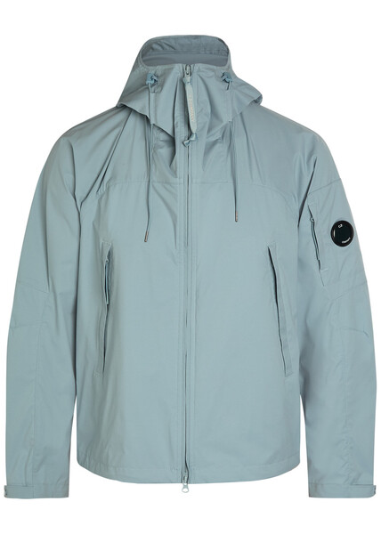  C.p. Company Hooded Pro-tek Shell Jacket - Silver - Xl 