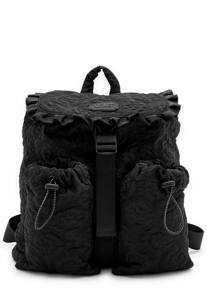  Damson Madder Floral Quilted Shell Backpack - Black - One Size 