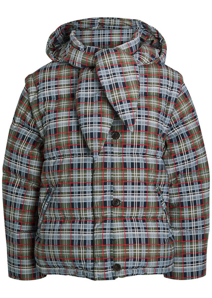  Damson Madder Pearl Padded Plaid Shell Jacket - Multicoloured - 12 (uk12 / M) 