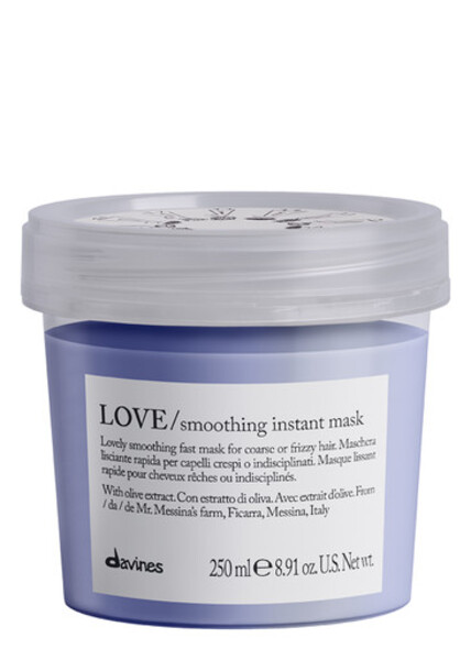  Davines - Love Smoothing Instant Hair Mask - 250ml - Hair Mask - Immediate Softness And Anti-frizz - Enhance Silkiness And Tame Hair 