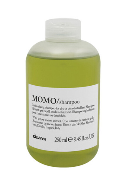  Davines - Momo Hydrating Shampoo For Dry Hair - 250ml - Gel-like Foaming Shampoo - Nourishment To Fragile Damaged Hair Strands - Cartucciaru Melon 