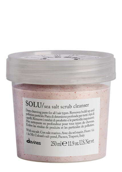 Davines - Solu Sea Salt Scrub Cleanser - 250ml - Zero-impact Award-winning Sea Salt Scalp Scrub - Protects Hair From Pollution 