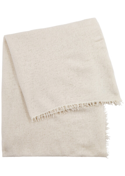  Denis Colomb Fuzzy Feutre Cashmere Scarf - Ivory - One Size 