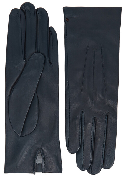  Dents Felicity Leather Gloves - Navy 