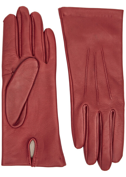  Dents Felicity Leather Gloves - Red 