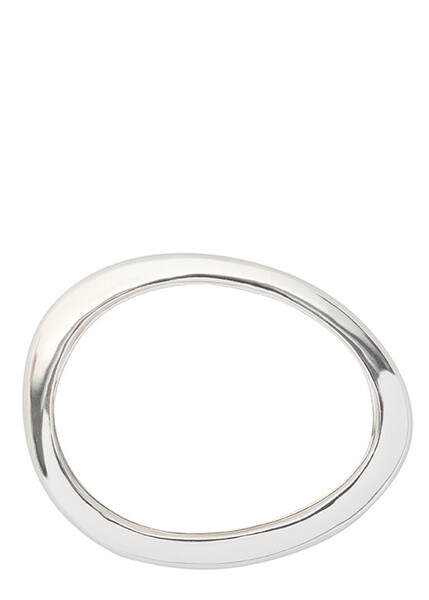  Dinosaur Designs Rock Wishbone Thin Bangle - Silver - One Size 