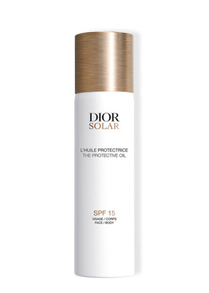  Dior - Solar The Protective Oil Spf15 125ml, Suncare, Luminous Glow, Sunscreen Oil, No-residue Texture, Oil-in-mist, Hydrated 