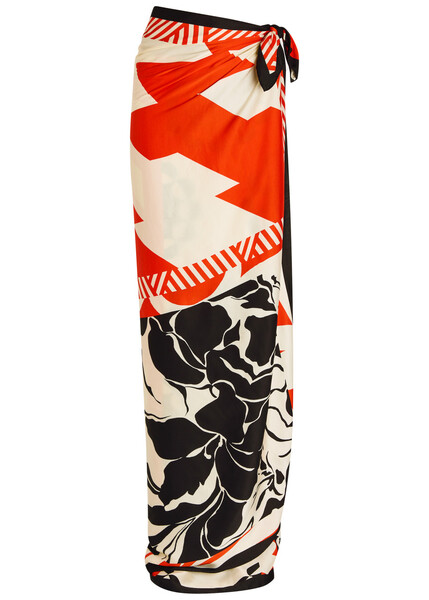 Dries Van Noten Flara Printed Silk Scarf - Multicoloured - One Size 