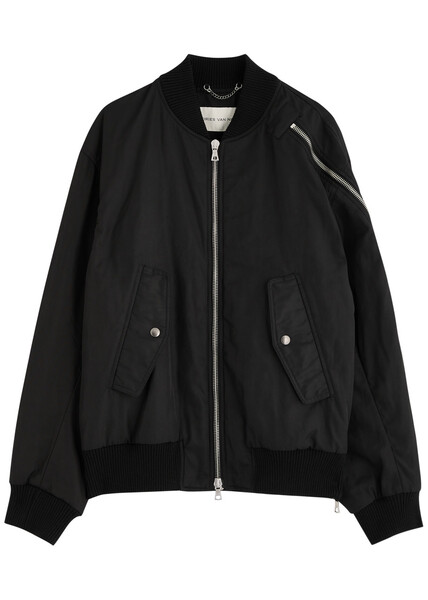 Dries Van Noten Vilmory Shell Bomber Jacket - Black - Xl 