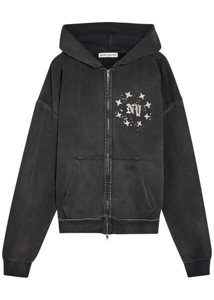  Duke And Dexter Paint Splatter Print Cotton Sweatshirt - Black - M 