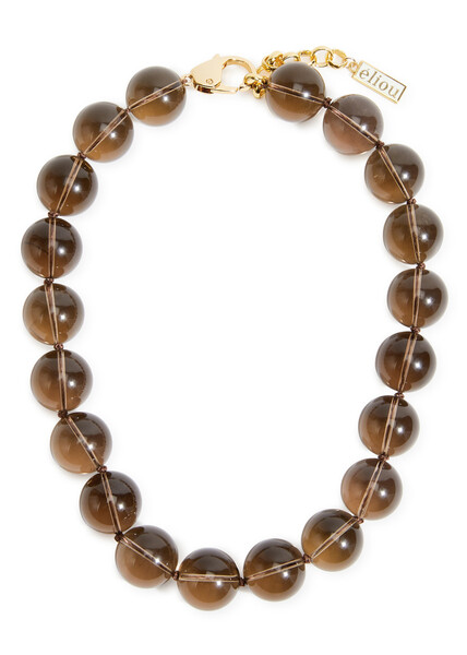  Eliou Fez Beaded Quartz Necklace - Brown - One Size 